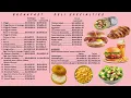 Harding Deli Menu