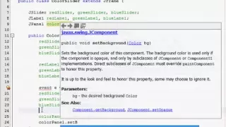 Java GUI Tutorial 21 Slider color changer Part 1