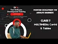 Frontend Development for Absolute Beginners - Live Class 7 MULTIMEDIA Contd TABLES