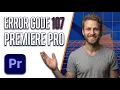 Premiere Pro Error Code 107 Easy Fix Guide