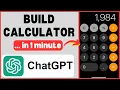 Build a Calculator App in 1 Minute using ChatGPT