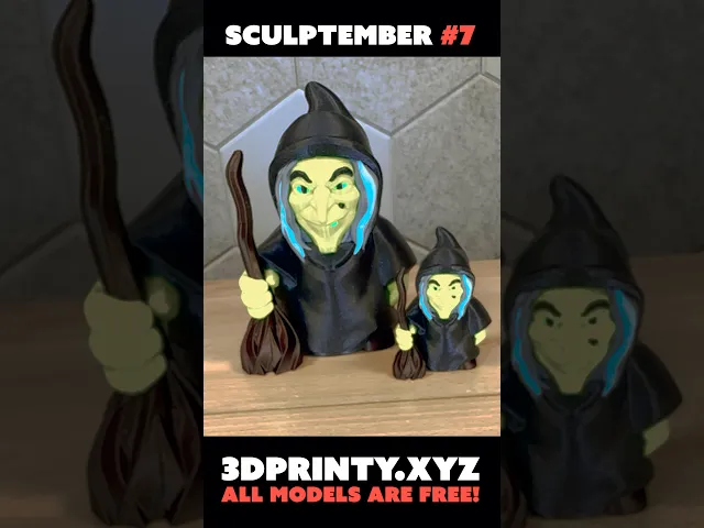 Mini Witch - Sculptember Model #7 video thumbnail