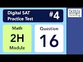 Digital SAT 4 Math Module 2H Question 16 xy-plane