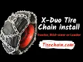 TireChain com 10-16 5 XDuo tire chains installation