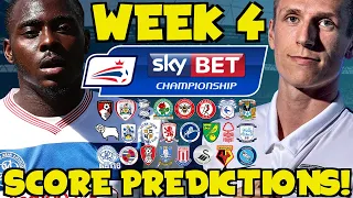 my championship week 4 score predictions what will happen this weekend 