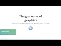 R Tutorial The grammar of graphics