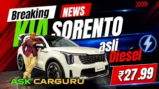 ₹30-35 Lakh में असली Luxury SUV? 🇮🇳 Diesel का दम ₹27.99 लाख से kia Sorento 🔥 Ask CARGURU 