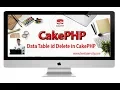 CAKEPHP 3 5 DELETE IN Bangla cakephp bangla tutorials