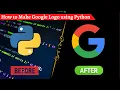 Make Google Logo in Python Python Projects for beginners Coder PC