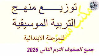 توزيع منهج التربية الموسيقية ابتدائي جميع الصفوف ترم ثاني      دندنها