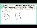 KutaSoftware Algebra 2 - Solving Absolute Value Equations Part 1