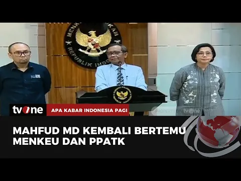 Mahfud Tegaskan Tak Ada Perbedaan Data antara Dirinya dengan Menkeu soal Rp 349 T