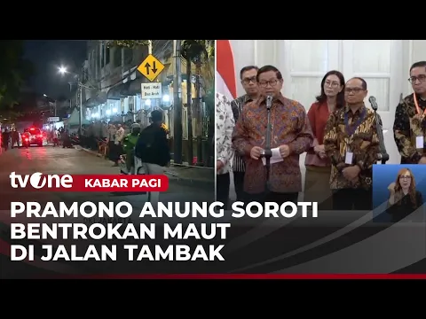 Pramono Anung Sampaikan Keprihatinan atas Kejadian Bentrokan di Menteng yang Menewaskan Satu Orang
