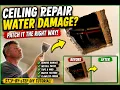 Patching ugly wall damage - How to patch hole in wall easy sheetrock patching process home diy fix