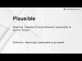Plausible Meaning