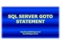 SQL Server Goto Simple Example