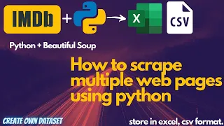 How to scrape multiple web pages using python Creating Dataset