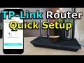 TP-Link Router quick setup step by step Archer AX55 AX3000 WIFI6