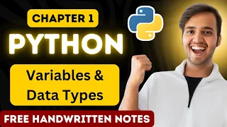 Chapter 1 - Python Variables Data Types Type Casting Print and Input Full Python Course