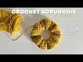 how to crochet scrunchie tutorial fast easy crochet project