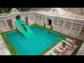 How I Built A Million Dollars Underground Tunnel Water Slide Park into Swimming Pool House