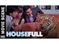 Download Lagu Akshay brings a tiger in the house | Housefull | Movie Scene