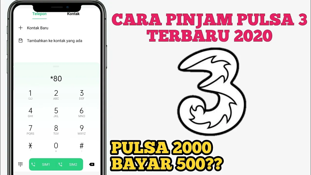 CARA HUTANG PULSA 3 _ Cara Pinjam Pulsa 3_Pinjam Pulsa Tri #pinjampulsa. 