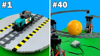 40 Ways to use LEGO Train Tracks...