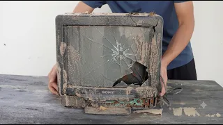 Restore the old 14-inch vintage SONY TV to full working condition