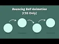 How To Create Bouncing Ball Animation Using HTML and CSS Simple CSS Animation Project