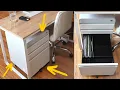 Sleek modern UNDER DESK filing cabinet