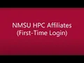 First Time Login - Affiliates
