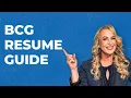 5 Tips for Your BCG Resume