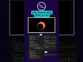 Solar Eclipse effect using HTML CSS