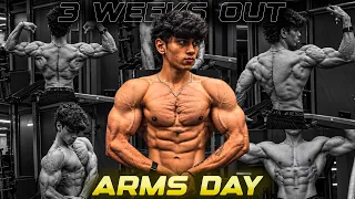// 3 WEEKS OUT ๐ฎ๐ณ FROM MY NATURAL BODYBUILDING SHOW โ๏ธ// ARMS DAY ๐//~ ARYAN KANDARI