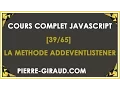 COMPLETE JAVASCRIPT COURSE - The addEventListener method