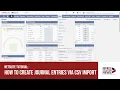 NetSuite Tutorial How to Create Journal Entries via CSV Import
