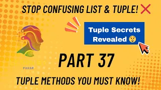 Python Tuple Tutorial Tuple Methods Examples Explained learnbyparam