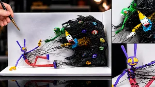 making the amazing digital circus the abstracted ribitt and kaufmo want jax diorama timelapse