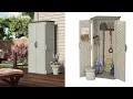 Outdoor Storage Cabinet Shed Patio Garden Vertical Tall Backyard Locking Plastic