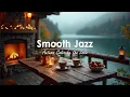 Download Lagu Cozy Fireplace Evening | Autumn Cabin by the Lake — Smooth Jazz for Relaxation, Reading \u0026 Work