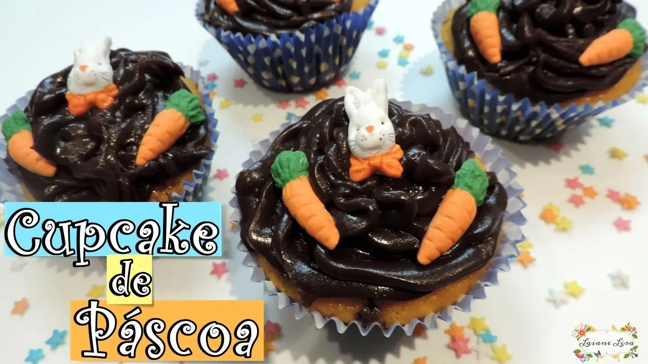 RECEITA: CUPCAKE DE CENOURA COM CHOCOLATE LAIANE LIRA