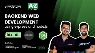 LIVE DAY 01 - Backend web development using express and node js COMPLETE in 7