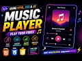 Build Music Player Using HTML CSS JavaScript Full Tutorial
