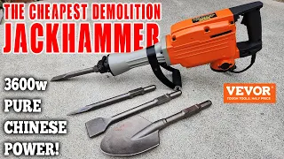 I bought the cheapest DEMOLITION JACKHAMMER I could find VEVOR 3600W of pure Chinese power
