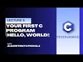 C Programming Hello World Explained in Bangla Lecture 3 C Syntax Basics