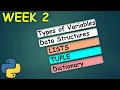 Week 2 Introduction to Python for Beginners Learn Data Science MiTutorials