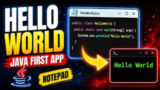 Hello World in notepad in Java - First app