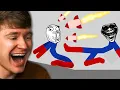 Reacting to CRAZY Stickman Dismounting FAILS