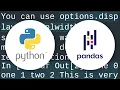 Print very long string completely in pandas dataframe